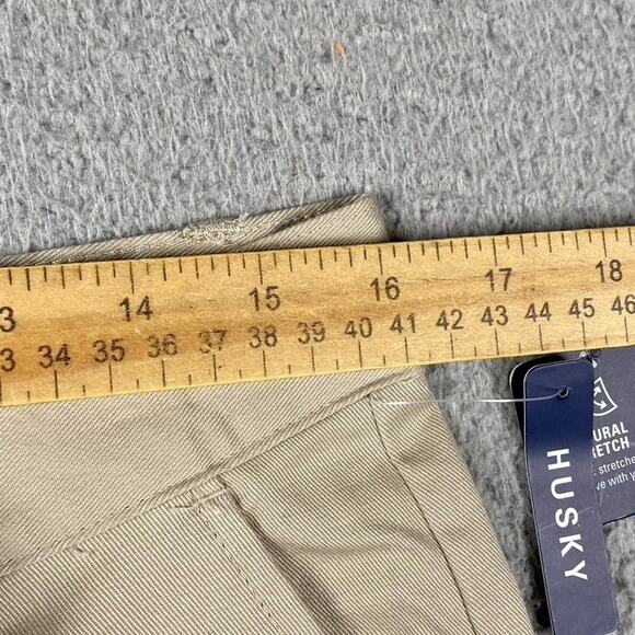 Izod Natural Stretch Husky Robusto Chino Shorts Women's Size 20 Beige New - Picture 7 of 11